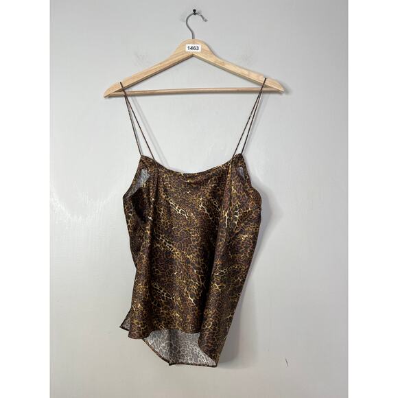 NWT Cami NYC Axel Sleeveless Cami Silk Blend Animal Print Top Tank Blouse - Picture 7 of 8